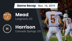 Recap: Mead  vs. Harrison  2019