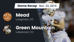 Recap: Mead  vs. Green Mountain  2019