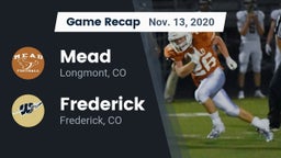 Recap: Mead  vs. Frederick  2020