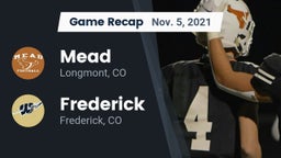 Recap: Mead  vs. Frederick  2021