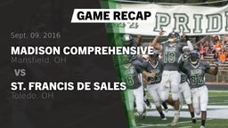 Recap: Madison Comprehensive  vs. St. Francis de Sales  2016