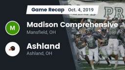 Recap: Madison Comprehensive  vs. Ashland  2019
