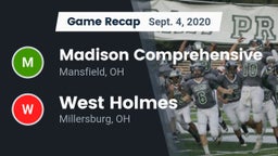 Recap: Madison Comprehensive  vs. West Holmes  2020