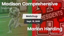 Matchup: Madison Comprehensiv vs. Marion Harding  2020