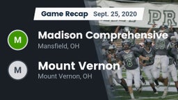 Recap: Madison Comprehensive  vs. Mount Vernon  2020