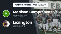 Recap: Madison Comprehensive  vs. Lexington  2020