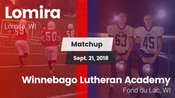 Matchup: Lomira vs. Winnebago Lutheran Academy  2018