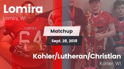 Matchup: Lomira vs. Kohler/Lutheran/Christian  2018