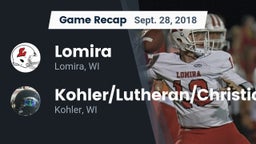 Recap: Lomira  vs. Kohler/Lutheran/Christian  2018