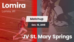 Matchup: Lomira vs. JV St. Mary Springs 2018