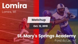 Matchup: Lomira vs. St. Mary's Springs Academy  2018