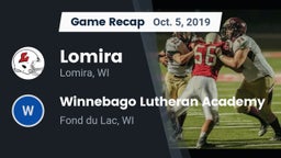 Recap: Lomira  vs. Winnebago Lutheran Academy  2019