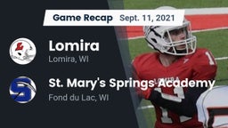 Recap: Lomira  vs. St. Mary's Springs Academy  2021