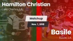 Matchup: Hamilton Christian vs. Basile  2018