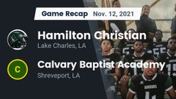 Recap: Hamilton Christian  vs. Calvary Baptist Academy  2021