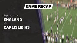 Recap: England  vs. Carlislie HS 2015