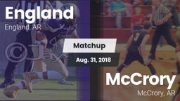 Matchup: England vs. McCrory  2018