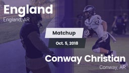 Matchup: England vs. Conway Christian  2018