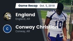 Recap: England  vs. Conway Christian  2018
