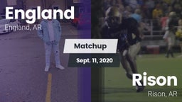 Matchup: England vs. Rison  2020