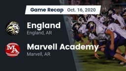 Recap: England  vs. Marvell Academy  2020