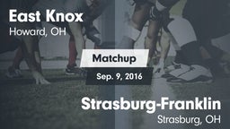 Matchup: East Knox vs. Strasburg-Franklin  2016