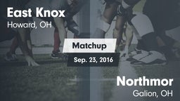 Matchup: East Knox vs. Northmor  2016