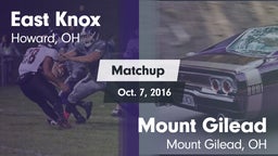 Matchup: East Knox vs. Mount Gilead  2016