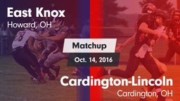 Matchup: East Knox vs. Cardington-Lincoln  2016