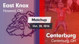 Matchup: East Knox vs. Centerburg  2016