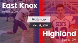 Matchup: East Knox vs. Highland  2018