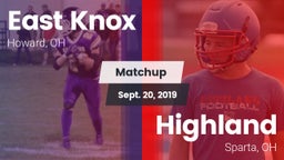 Matchup: East Knox vs. Highland  2019