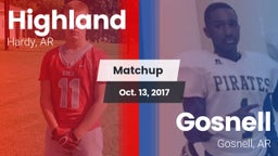 Matchup: Highland vs. Gosnell  2017