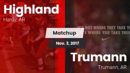 Matchup: Highland vs. Trumann  2017
