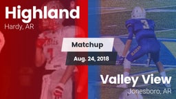 Matchup: Highland vs. Valley View  2018