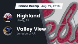 Recap: Highland  vs. Valley View  2018