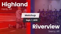 Matchup: Highland vs. Riverview  2018