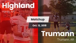 Matchup: Highland vs. Trumann  2018