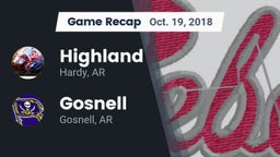 Recap: Highland  vs. Gosnell  2018