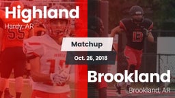 Matchup: Highland vs. Brookland  2018