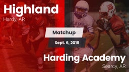 Matchup: Highland vs. Harding Academy  2019