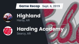 Recap: Highland  vs. Harding Academy  2019