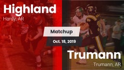 Matchup: Highland vs. Trumann  2019