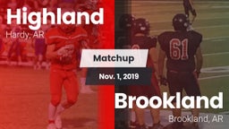 Matchup: Highland vs. Brookland  2019