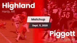Matchup: Highland vs. Piggott  2020
