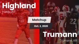 Matchup: Highland vs. Trumann  2020