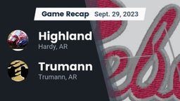 Recap: Highland  vs. Trumann  2023