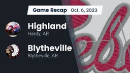 Recap: Highland  vs. Blytheville  2023