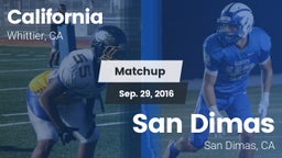 Matchup: California vs. San Dimas  2016