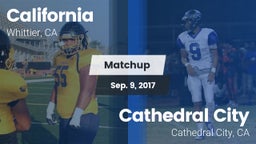 Matchup: California vs. Cathedral City  2017